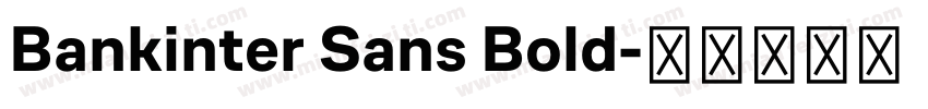 Bankinter Sans Bold字体转换